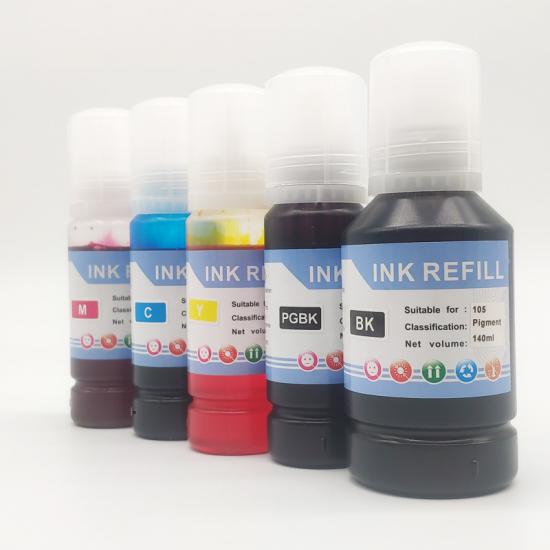 Epson ink refill bottle 105/106 for  Ecotank ET-7750/ET-7700 five color Inkjet printers 