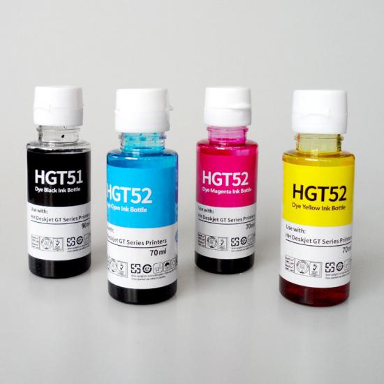 Colorfly Water Based HP GT51/GT52 Dye ink for HP GT5810/GT5820 printers 